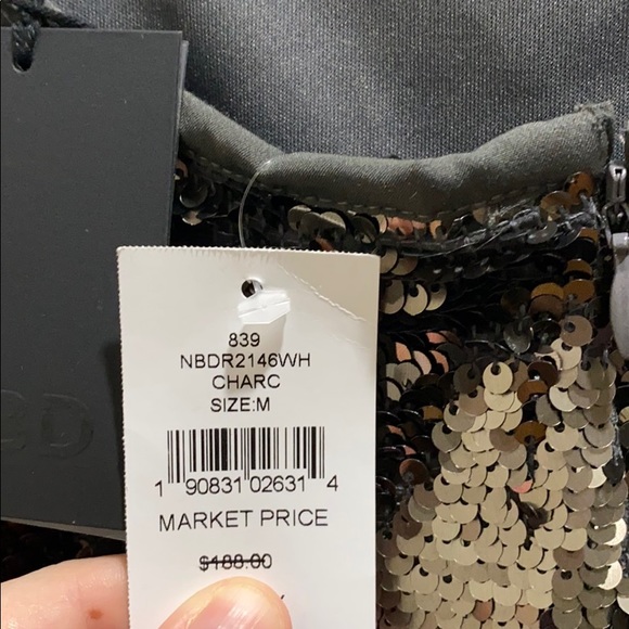 Charcoal sequin dress - Picture 6 of 8